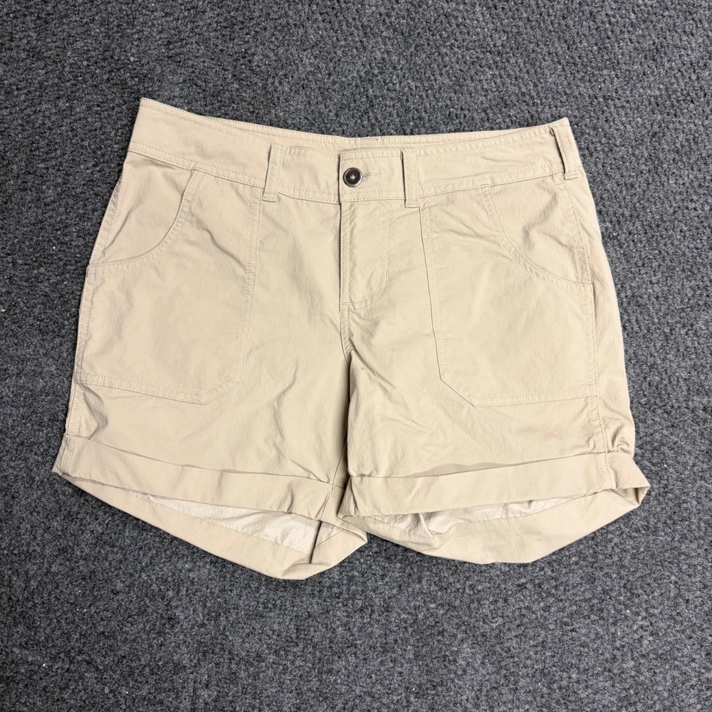 The North Face Hiking Outdoor Shorts Women's Size 6 Tan Stretch Cuffed #NF00CP5Z